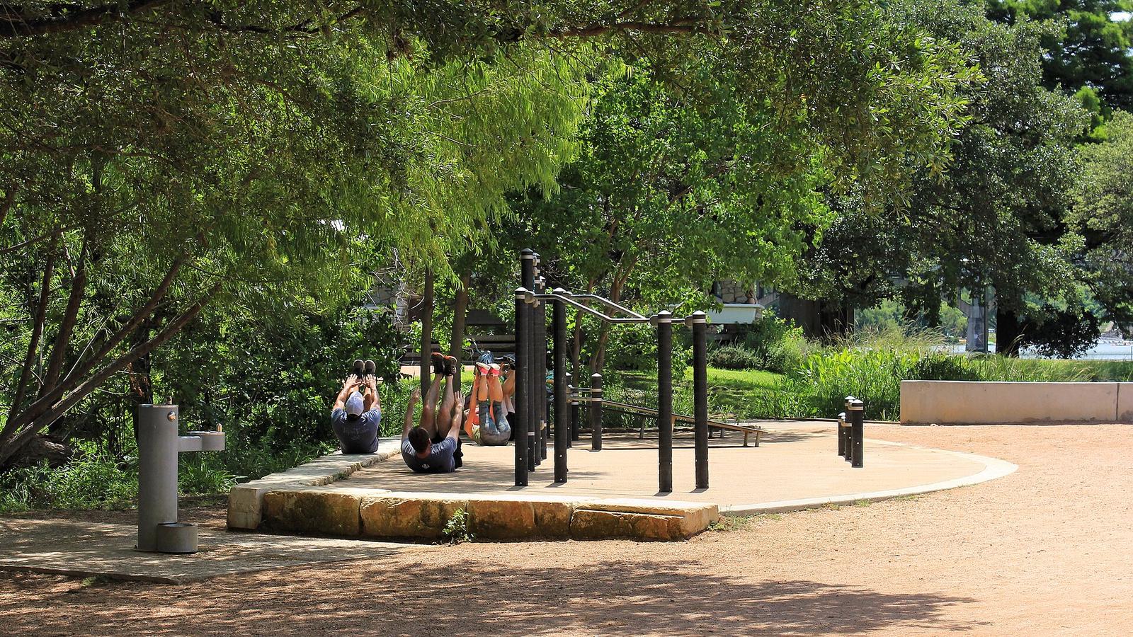 Butler Hike and Bike Trail Austin Fitness Station 2017