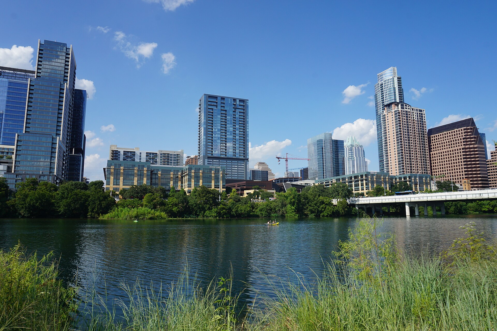 Lady Bird Lake anchors outdoor recreation in central Austin